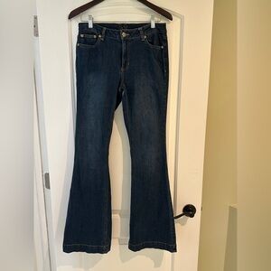 Cache Dark Blue Flare Jeans